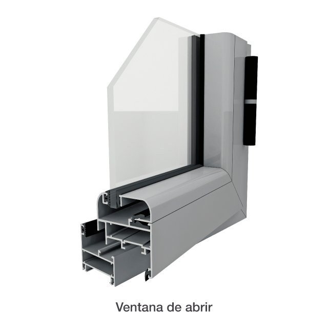 Ventana oscilobatiente de aluminio