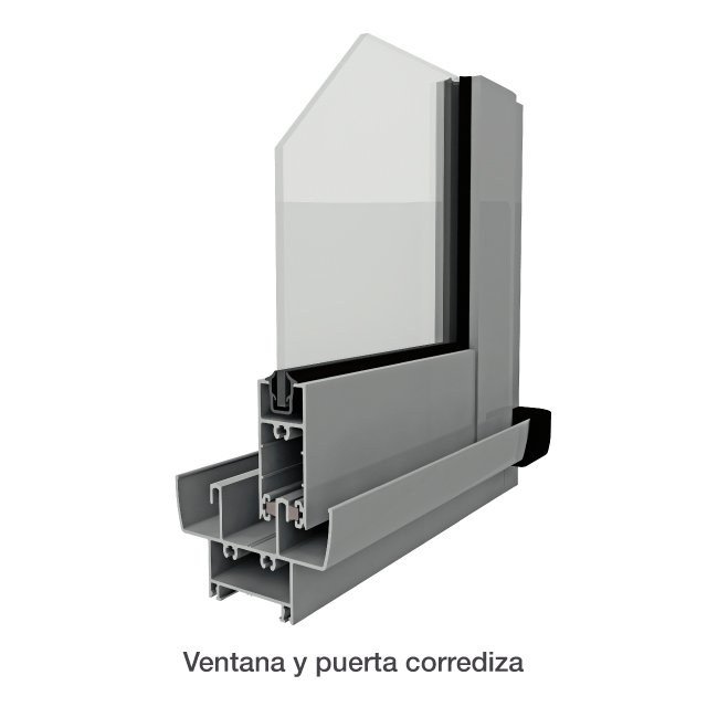 Ventana corrediza de aluminio
